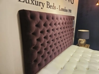Clearance: 180 x 200cm Vispring Tiara Superb Divan Set with Aldo Headboard