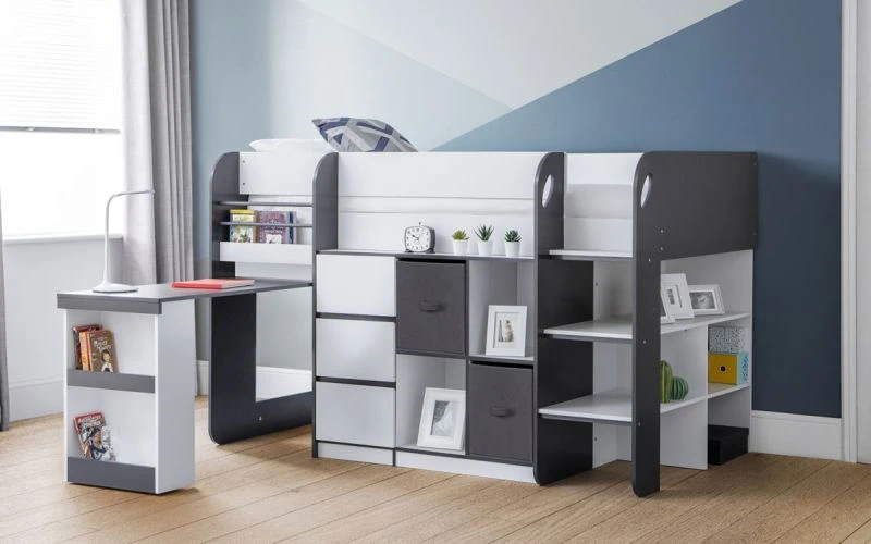 Cirrus Mid Sleeper - Charcoal Grey and/ White